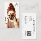 Minimalistische foto- en Logo-fotografie Visitekaartje (Voorkant / Achterkant)