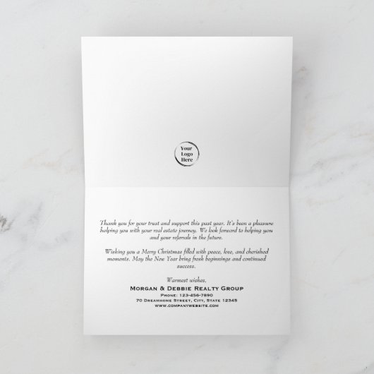 Minimalistische foto en Logo van onroerend goed |  Kaart (Binnen)