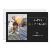 Minimalistische foto Gelukkig Nieuwjaar