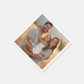 Minimalistische foto Happy Easter Servet (Hoek)