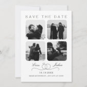 Minimalistische foto huwelijksmoment save the date (Voorkant)