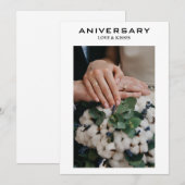 Minimalistische Foto Jubileum Kaart – Modern Gift (Voorkant / Achterkant)