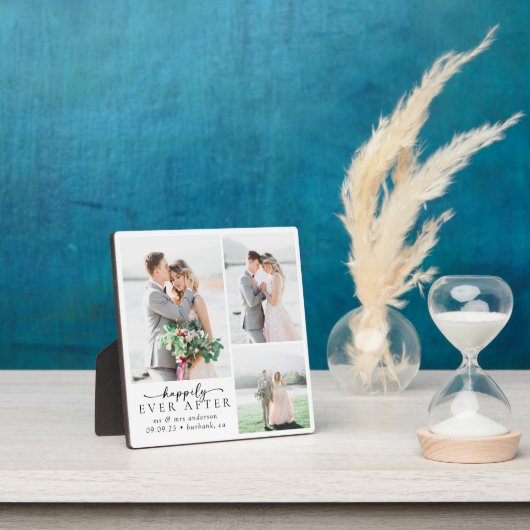 Minimalistische foto kalligrafie bruiloft fotoplaat (Insitu)