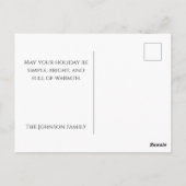 Minimalistische foto kerst Briefkaart (Achterkant)