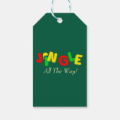 Minimalistische foto kerstgroet personaliseren cadeaulabel (Achterkant)