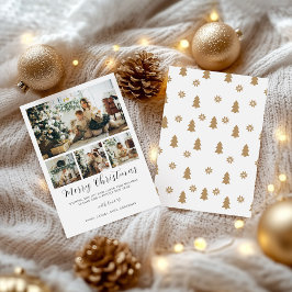 Minimalistische Foto Kerstkaart Sjabloon