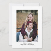 Minimalistische foto met elegant script save the date (Voorkant)