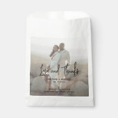Minimalistische foto Moderne bruiloft Bedankzakje (Voorkant)