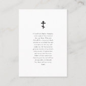 Minimalistische foto Orthodoxe begrafenisgebed Kaa Plaatskaartje (Achterkant)