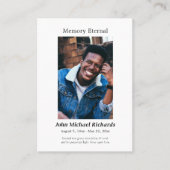 Minimalistische foto Orthodoxe begrafenisgebed Kaa Plaatskaartje (Voorkant)