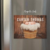 Minimalistische foto-overlay - geboorteaankondigin