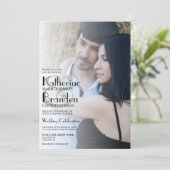 Minimalistische foto overlay moderne typografie br kaart (Staand voorkant)