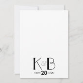 Minimalistische foto overlay moderne typografie br kaart (Achterkant)