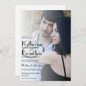 Minimalistische foto overlay moderne typografie br kaart (Voorkant / Achterkant)