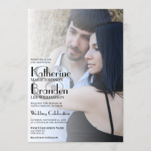 Minimalistische foto overlay moderne typografie br kaart