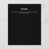 Minimalistische foto-overlay verlovingsfeest uitno flyer (Achterkant)