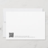 Minimalistische foto QR-code Sla de datumkalender  Kaart (Achterkant)