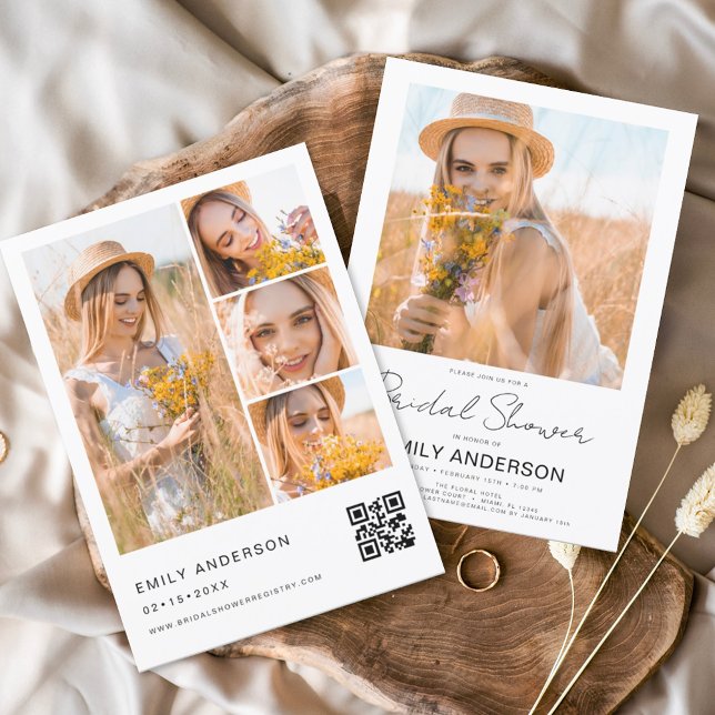 Minimalistische foto QR code Wit Vrijgezellenfeest (Creator heeft geüpload)