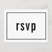 Minimalistische foto receptie diner RSVP Entree Uitnodiging Briefkaart (Voorkant)