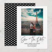 Minimalistische foto save the date (Voorkant / Achterkant)