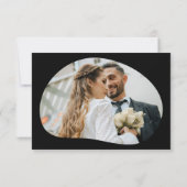 Minimalistische foto save the date kaart (Achterkant)