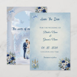 Minimalistische Foto Save the Date | Something Blu