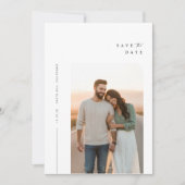 Minimalistische foto Sla de Kaart Datumaankondigin (Voorkant)