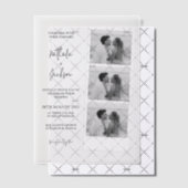 Minimalistische foto-strip script bruiloft vellum uitnodigingen (Offset (Uitnodiging))