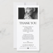 Minimalistische foto | Sympathie dank u Bedankkaart (Voorkant)