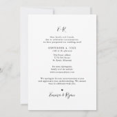 Minimalistische foto uitstellen huwelijksdatum wij aankondiging (Achterkant)