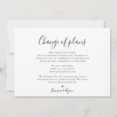 Minimalistische foto uitstellen huwelijksdatum Wij Aankondiging (Achterkant)