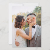 Minimalistische foto-uitwisseling aankondiging uit (Achterkant)