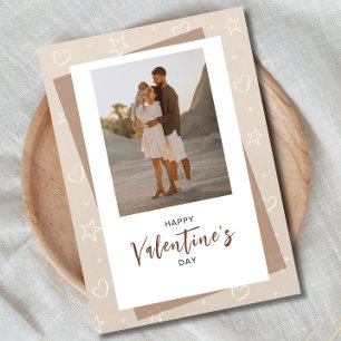 Minimalistische foto Valentijnsdag  Feestdagenkaart