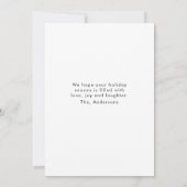 Minimalistische foto van de moderne Thanksgiving Kaart (Achterkant)