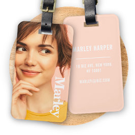 Minimalistische foto Volledige foto Eenvoudige Chi Bagagelabel