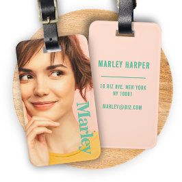 Minimalistische foto Volledige foto Eenvoudige Chi Bagagelabel