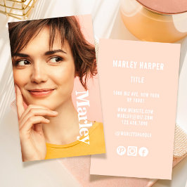 Minimalistische foto Volledige foto Eenvoudige Chi Visitekaartje