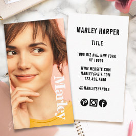 Minimalistische foto Volledige foto Eenvoudige Chi Visitekaartje