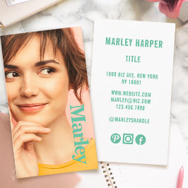 Minimalistische foto Volledige foto Eenvoudige Chi Visitekaartje