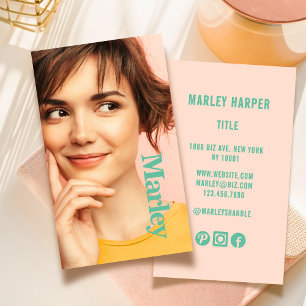 Minimalistische foto Volledige foto Eenvoudige Chi Visitekaartje