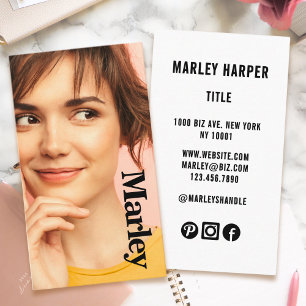 Minimalistische foto Volledige foto Eenvoudige Chi Visitekaartje