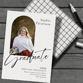 Minimalistische foto zwart-wit aankondiging