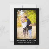 Minimalistische foto Zwart-wit Save the Date Kaart (Voorkant)