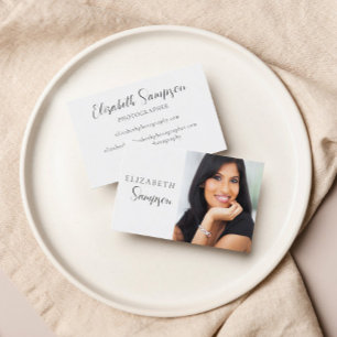 Minimalistische foto Zwart-wit Visitekaartje