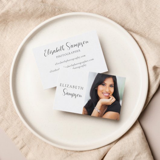 Minimalistische foto Zwart-wit Visitekaartje