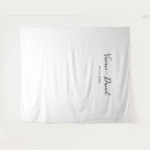 Minimalistische fotobackdrop voor trouwfeest wandkleed (Voorkant (horizontaal))