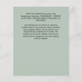 Minimalistische FOTObewaarkaartjes - Eenvoudige BU Flyer (Achterkant)