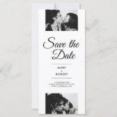 Minimalistische fotocabine bruiloft bewaart de dat (Achterkant)