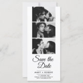 Minimalistische fotocabine bruiloft bewaart de dat (Voorkant)