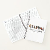 Minimalistische fotocollage oma's recept kookboek notitieboek (Binnen)